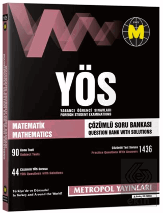 2019 YÖS Matematik Tüm Konular Çözümlü Soru Bankas