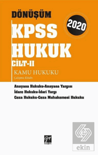2020 Dönüşüm KPSS Hukuk Cilt 2