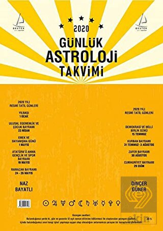 2020 Günlük Astroloji Takvimi