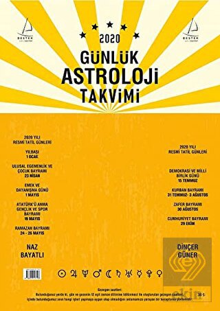2020 Günlük Astroloji Takvimi