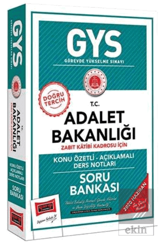 2020 GYS Adalet Bakanlığı Zabıt Katibi Konu Özetli