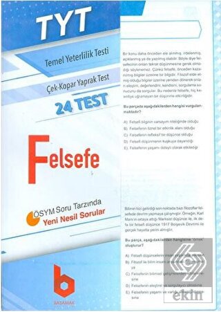 2020 TYT Felsefe Çek - Kopar Yaprak Test