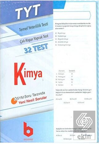 2020 TYT Kimya Çek - Kopar Yaprak Test