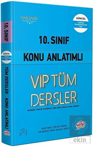 2021 - 10.Sınıf Konu Anlatımlı VIP Tüm Dersler