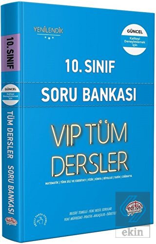 2021 - 10.Sınıf Soru Bankası VIP Tüm Dersler
