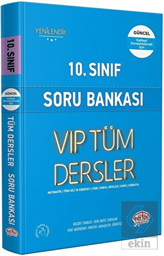 2021 - 10.Sınıf Soru Bankası VIP Tüm Dersler