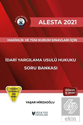 2021 Alesta İdari Yargılama Usulü Hukuku Soru Bank