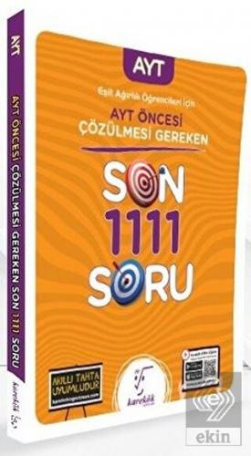 2021 Eşit Ağırlık Öğrencileri İçin AYT Öncesi Çözü