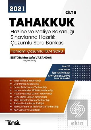 2021 Tahakkuk - Hazine ve Maliye Bakanlığı Sınavla