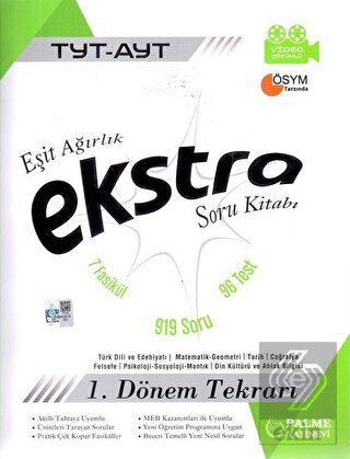 2021 TYT-AYT Eşit Ağırlık Ekstra Soru Kitabı