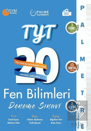 TYT Fen Bilimleri 20 Deneme Sınavı (Palmetre Seris