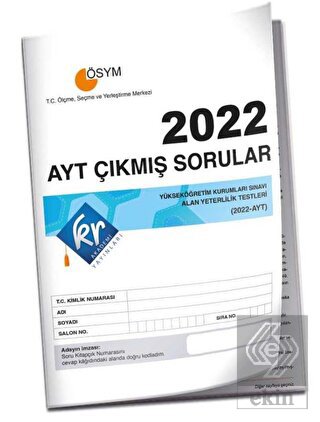 2022 AYT Çıkmış Sorular Tıpkı Basım Kitapçığı