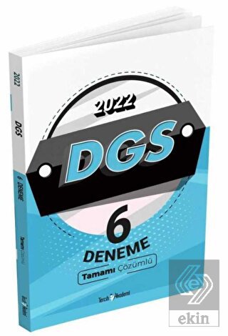 2022 DGS Tamamı Çözümlü 6 Deneme