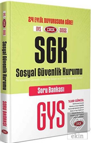 2022 GYS Sosyal Güvenlik Kurumu SGK Soru Bankası