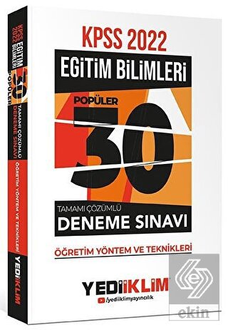 2022 KPSS Eğitim Bilimleri Öğretim Yöntem ve Tekni
