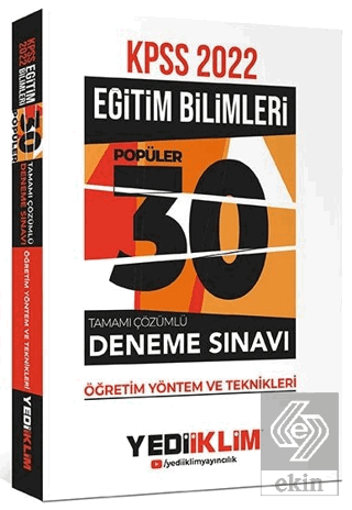 2022 KPSS Eğitim Bilimleri Öğretim Yöntem ve Tekni