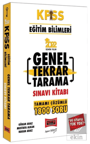 2022 KPSS Eğitim Bilimleri Tamamı Çözümlü Genel Te