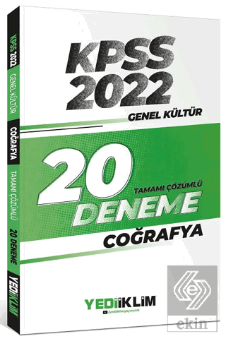 2022 KPSS Genel Kültür Coğrafya Tamamı Çözümlü 20