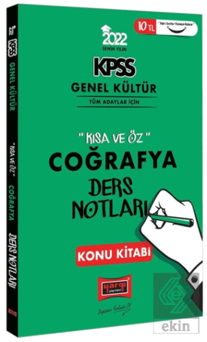 2022 KPSS Genel Kültür Kısa ve Öz Coğrafya Ders No