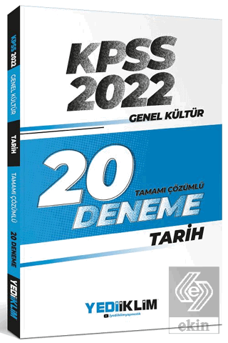 2022 KPSS Genel Kültür Tarih Tamamı Çözümlü 20 Den