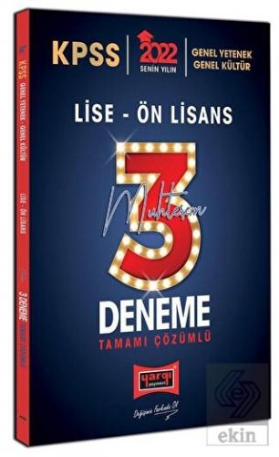 2022 KPSS GY GK Lise Ön Lisans Tamamı Çözümlü Muht