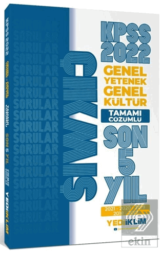 2022 KPSS GY GK Tamamı Çözümlü Son 5 Yıl Çıkmış So