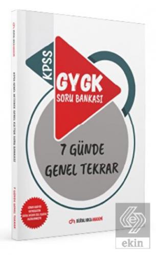 2022 KPSS GYGK Soru Bankası 7 Günde Genel Tekrar K