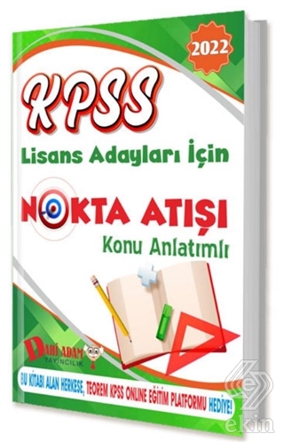 2022 KPSS Lisans Nokta Atışı Konu Kitabı