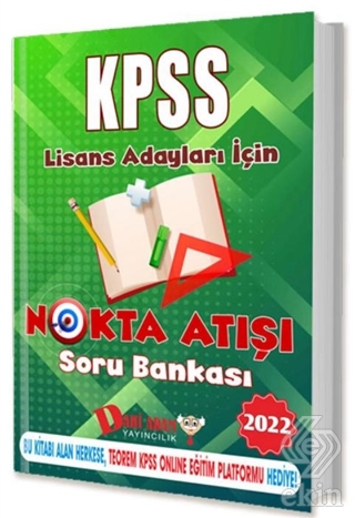 2022 KPSS Lisans Nokta Atışı Soru Bankası