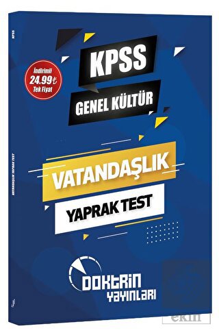 2022 KPSS Vatandaşlık Yaprak Test