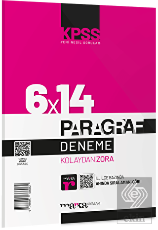 2022 KPSS Yeni Nesil Video Çözümlü Kolaydan Zora 6