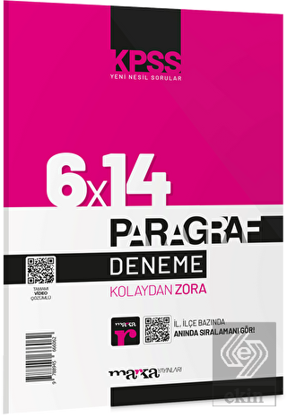 2022 KPSS Yeni Nesil Video Çözümlü Kolaydan Zora 6