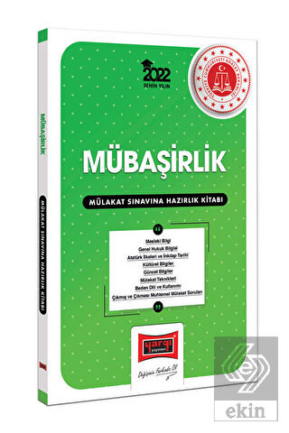 2022 Mübaşirlik Mülakat Sınavına Hazırlık Kitabı