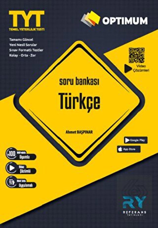2022 Optimum TYT Türkçe Soru Bankası Video Çözümlü