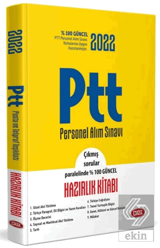 2019 PTT Personel Alım Sınavı Hazırlık Kitabı + Mü