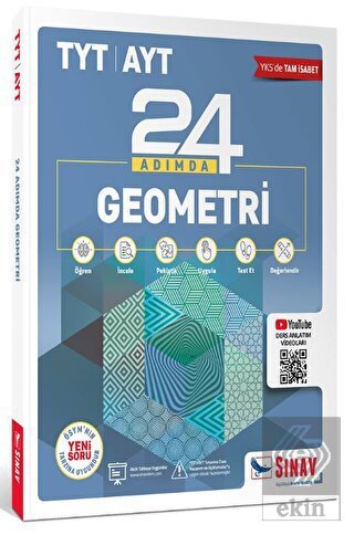 2022 TYT AYT Geometri 24 Adımda Konu Anlatımlı Sor