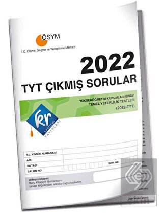 2022 TYT Çıkmış Sorular Tıpkı Basım Kitapçığı