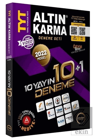 2022 YKS TYT 10+1 Deneme Seti Altın Karma Yayınları