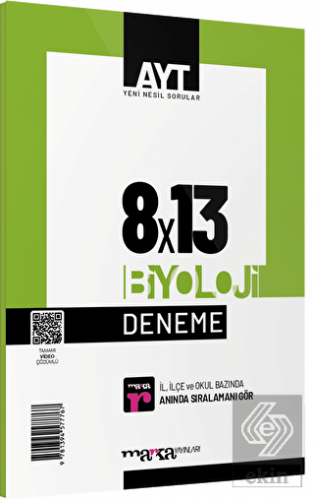 2023 AYT Biyoloji 8 Deneme Tamamı Video Çözümlü Ma