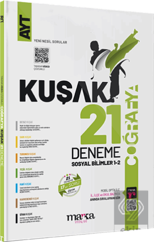 2023 AYT Coğrafya Kolaydan Zora 21 Kuşak Deneme Ta