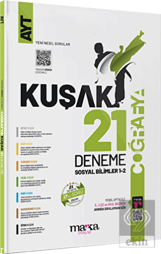 2023 AYT Coğrafya Kolaydan Zora 21 Kuşak Deneme Ta