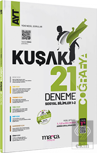 2023 AYT Coğrafya Kolaydan Zora 21 Kuşak Deneme Ta