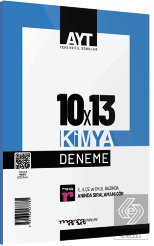 2023 AYT Kimya 10 Deneme Tamamı Video Çözümlü Mark