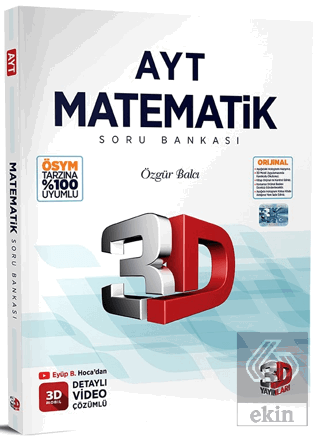 2023 AYT Matematik 3D Soru Bankası 3D Yayınları