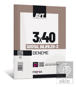 2023 AYT Sosyal Bilimler 2 3x40 Deneme Marka Yayın