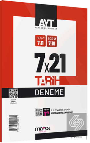 2023 AYT Tarih 7 Deneme Tamamı Video Çözümlü Marka