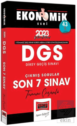 2023 DGS Çıkmış Sorular Son 7 Yıl Çözümlü Ekonomik