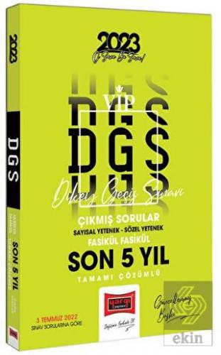 2023 DGS Son 5 Yıl Tamamı Çözümlü Fasikül Fasikül