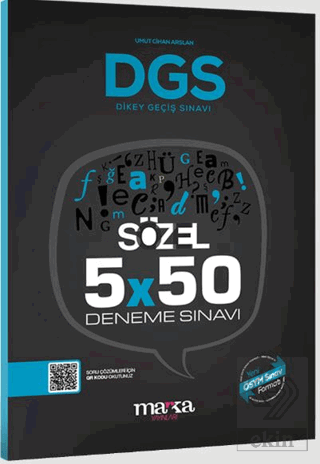 2023 DGS Sözel 5x50 Deneme Sınavı Tamamı PDF Çözüm