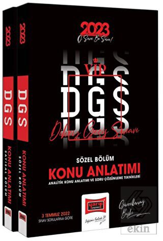 2023 DGS VIP Konu Anlatımlı Modüler Set